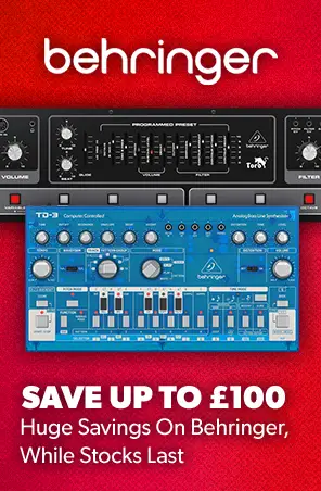 Behringer synth savings up to £100 off - DealsFest 2026 - Andertons Music Co.